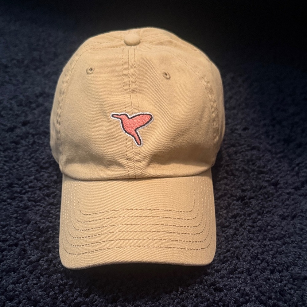 Tan Baseball Cap with birddogs logo.  Never worn.